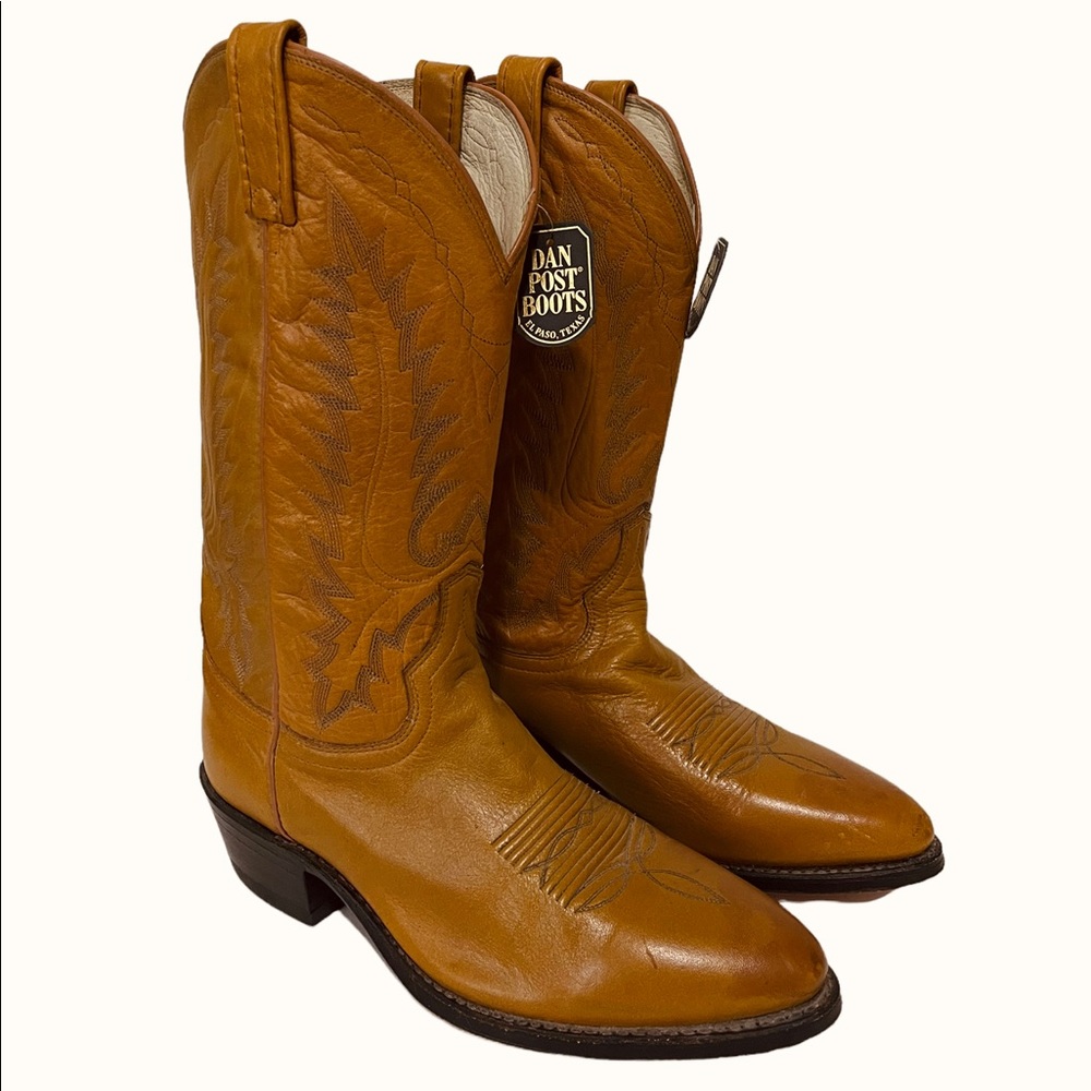 NWT Vintage Dan Post Leather Western Boots | 9.5 - Picture 9 of 14